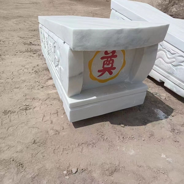 人造仿玉石棺材